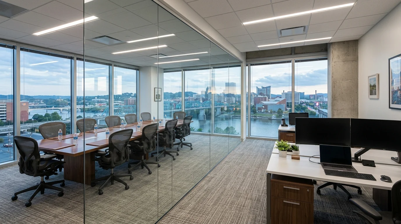 Commercial office cleaning in downtown Chattanooga